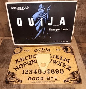 Tablero Ouija William Fuld Parker Brothers Madera Caja Original Leer - Imagen 1 de 17