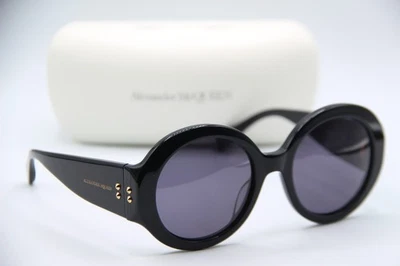 NUEVAS GAFAS DE SOL ALEXANDER MCQUEEN AM 0032S 001 NEGRAS DORADAS DEGRADADAS AUTÉNTICAS 52-21 Foto 1 de 4