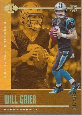 2019 Panini Illusions Trophy Collection Gold #96 Will Grier /399 - FB - Image 1 of 2