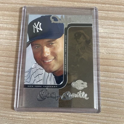 2006 Topps Co-Signers - Derek Jeter #23 Duo-8 With Mickey Mantle 13/50 - Image 1 of 2