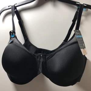 Bali 3439 42C Underwire Bra Black One Smooth U Ultra Light Illusion $48 - Picture 1 of 9