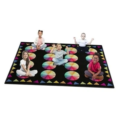 Classroom Rug Carpet Preschool Daycare Homeschool Library Reading Circle Time  - Image 1 of 4