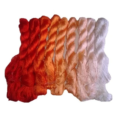 9 Skeins natural mulberry silk embroidery floss thread cross stitch thread DIY - Image 1 of 4