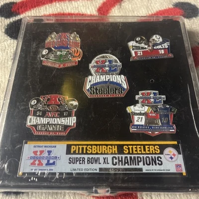 Prendedores Pittsburgh Steelers Super Bowl XL Champions Foto 1 de 4
