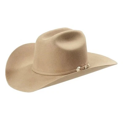 Sombrero de Vaquero Occidental STETSON Unisex Corral 4X Fieltro de Búfalo con Banda para Sudar de Cuero Foto 1 de 4