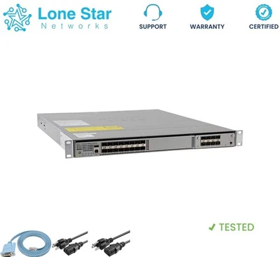 Коммутатор агрегации портов Cisco Catalyst WS-C4500X-24X-ES 24+ двойное питание - Изображение 1 из 4