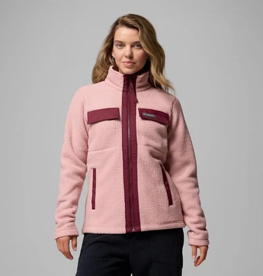 Columbia Women's Juniper Peak Full Zip Fleece Jacket - Eraser Pink, Rich Wine - Image 1 of 4