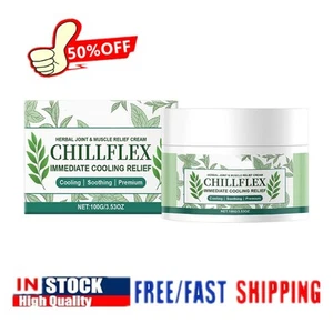 Crema de alivio de articulaciones y músculos a base de hierbas 100 g Chillflex alivio de enfriamiento inmediato NUEVO - Imagen 1 de 14