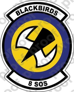 STICKER USAF 8TH SPECIAL OPERATIONS SQUADRON - Bild 1 von 1