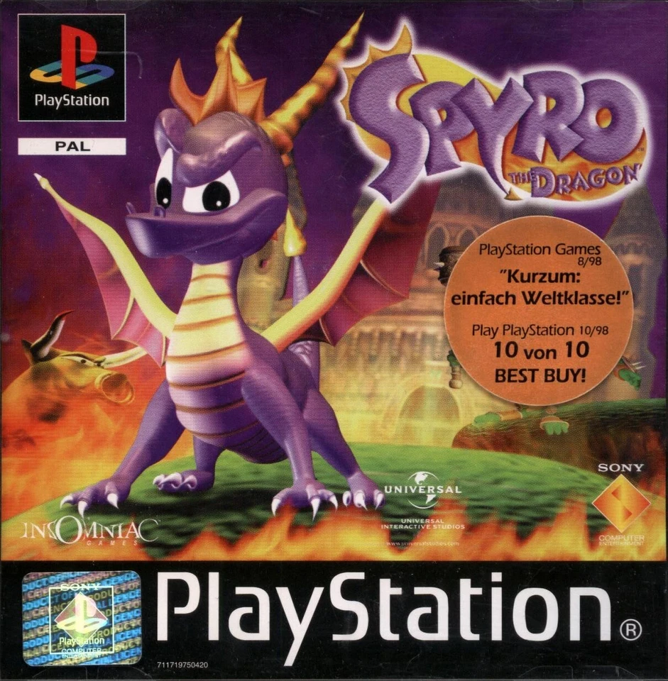 Spyro the Dragon | Playstation 1 (PS1) | inkl. Anleitung | Zustand: GUT - Bild 1 von 1