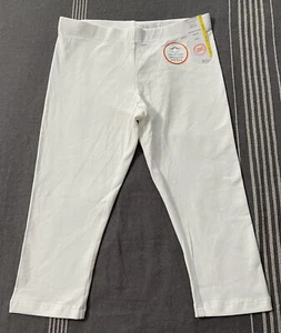 Wonder Nation Girls Youth Size Medium 7-8 White Cotton Capri Stretch NWT - Picture 1 of 4