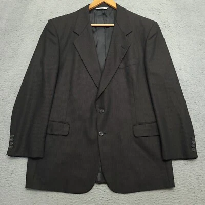 Blazer abrigo deportivo marrón a rayas Aquascutum of London Regent 100 45 para hombre Foto 1 de 4
