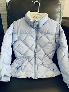 NWOT Landsend Girl Down Jacket Size M, 10-12, Color, Baby Blue. - Picture 1 of 9
