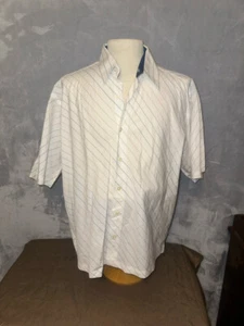 Camisa DE COLECCIÓN Henry Grethel Para Hombre Rayas Botón Delantero Manga Larga XL - Imagen 1 de 4