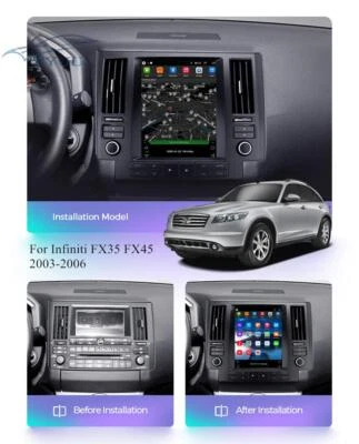 9.7'' Vertical For Android 11 1+16GB Radio GPS WIFI For Infiniti FX35 FX45 03-06 - Image 1 of 4