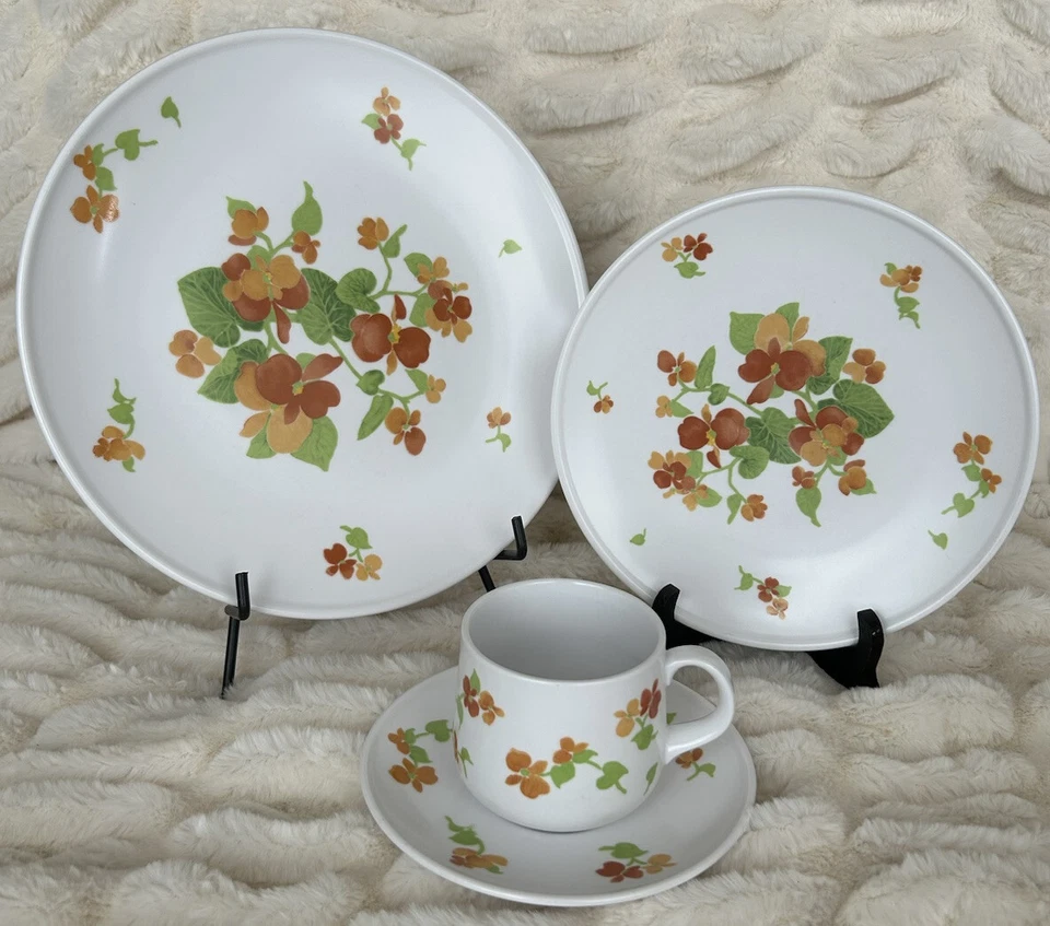 Juego de vajilla Noritake Progression Happy Days vintage 1974 1981 4 piezas usado en excelente estado Foto 1 de 4