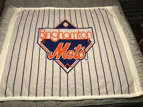 BINGHAMPTON METS Minor League Baseball ~ RARE ~ Large 55 x 70 SOFT Throw Blanket Cover