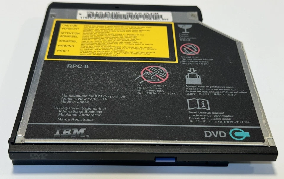💻 📀 Unidad de DVD-ROM IBM ThinkPad Hitachi GD-S200 27L4167, 27L4166 DE COLECCIÓN FUNCIONA Foto 1 de 4