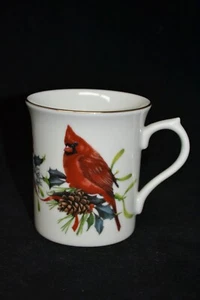 Taza de café Lenox porcelana fina - saludos de invierno taza de C. McClung Navidad - Imagen 1 de 7