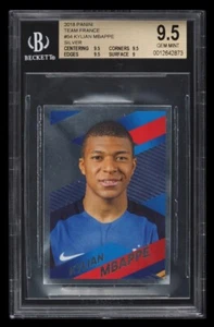 🔥2018 Panini World Cup Stickers Kylian Mbappe Silver Rookie RC #54 BGS 9.5 RARE - Picture 1 of 2