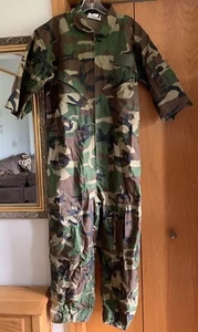 Kids army camouflage jumpsuit costume with black hat Halloween costume  - Picture 1 of 6