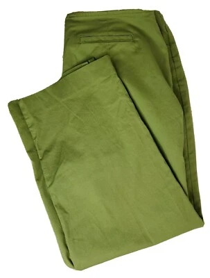 Pantalones capri JH Collectibles para mujer 12 mezcla de algodón EE. UU. cremallera frontal verde oliva Foto 1 de 4