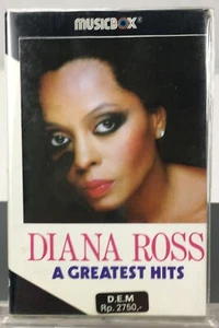 Diana Ross A Greatest Hits Audio Cassette Tape C-90 Music Box 1980s Lyric Insert - Picture 1 of 6