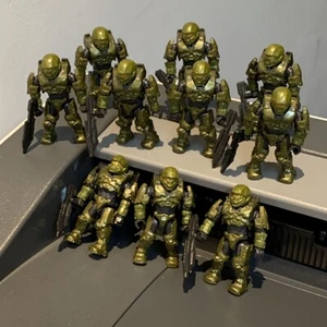 Lot 10pcs Custom Halo Mega Bloks Construx Green Spartan Athlon Mini Figures Toy - Picture 1 of 7
