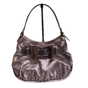 Gucci Hobo Metal Mettalic Signature Queen Schultertasche 189885 - Bild 1 von 16