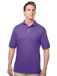Tri-Mountain Men's Big And Tall Easy Care Polo Shirt, PURPLE, 3XL - Picture 1 of 3