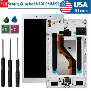 For Samsung Tab A 8.0 SM-T290 LCD Display Touch Screen Digitizer w/White Frame - Picture 1 of 6