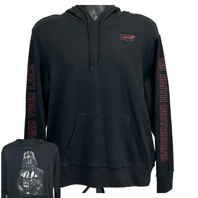 Levis x Star Wars Darth Vader Hoodie Movie Film Hooded Sweatshirt Black L Large - Image 1 of 4