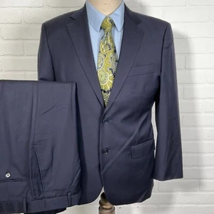 Brooks Brothers Suit Men 40S 31W 28L Navy Blue Bespoke Classic Career 2 Button - Picture 1 of 21