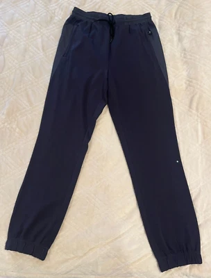 Nuevo HUGO BOSS Hombre Talla L 🔴Pantalones deportivos gris oscuro con cordón 🔴Etiqueta verde Foto 1 de 4