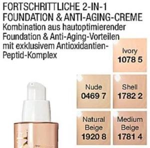 Avon LUXE Anti Aging Foundation Farbe: Shell 30 ml  LSF 15 Neu - Bild 1 von 2