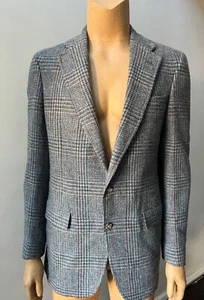 Tweed Retro Wolle Herren Vintage Blazer kariert Sportjacke Mantel 40R - Bild 1 von 6