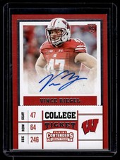 Vince Biegel 2017 Panini Contenders Draft Picks Rookie Autograph Card  #264