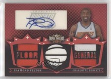 2007-08 Topps Triple Threads Triple Relic Auto 1/9 Raymond Felton #TTRA35 READ