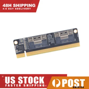 Tarjeta de expansión NVMe PCI-E 4.0 16xTo SlimSAS 8i x2 SFF8654 PCIe 4.0 x16 a 4 puertos - Imagen 1 de 4