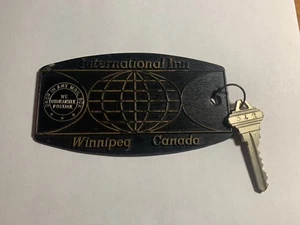 International Inn Hotel Motel Room Key Fob & Key Winnipeg Canada #312 - Picture 1 of 3