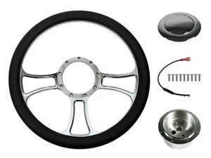 NUEVO KIT VOLANTE SOUTHWEST SPEED 14", TRINITY, CON BOTÓN BOCINA, ADAPTADOR BUJE - Imagen 1 de 1