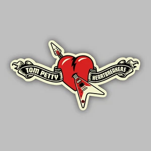Tom Petty & The Heartbreakers Vinyl Aufkleber/Aufkleber - klassischer Southern Rock'n'Roll - Bild 1 von 2