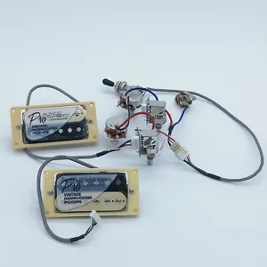 Epiphone Alnico II 57 Classic Plus ProBucker Zebra Pickups Wiring Harness Set - Picture 1 of 4