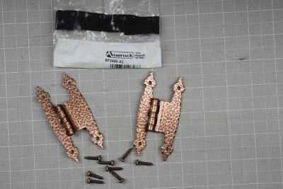 Amerock петля кованая антикварная медная отделка BP3406-AC. Винтаж. БЕСПЛАТНАЯ ДОСТАВКА. - Изображение 1 из 4