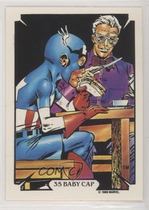 1989 Comic Images Marvel Comics Mike Zeck Collection Baby Cap #35 0w6
