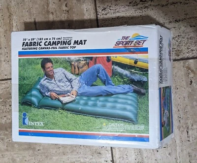 Intex Inflatable Camping Mat Mattress Or Waterproof Pool Lounger, New Camping - Image 1 of 2