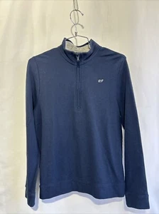 Vineyard Vines Sweater 1/4 zip Boys/Youth Size Large 16 Blue - Picture 1 of 9
