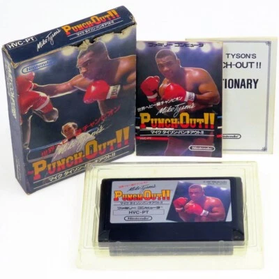 Mike Tyson's PUNCH OUT Nintendo FC Japan Import NTSC-J Complete somewhat used - Image 1 of 4