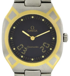 Omega Seamaster Polaris Multifunktion Stahl/750/18k Gold Quartz Uhr 36x32 Unisex - Bild 1 von 9