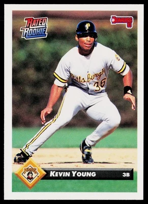 1993 Donruss #452 Kevin Young Pittsburgh Pirates - Image 1 of 2